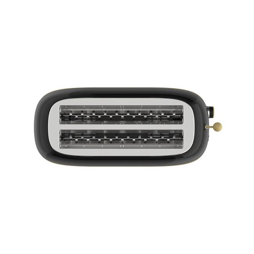 Toster XL w kolorze czarnym, 42 x 18 x 19 cm | Kaito