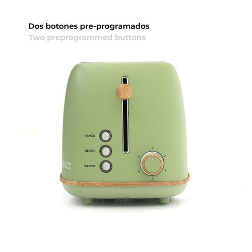 Confezione di elettrodomestici: 1 tostapane e 1 bollitore in verde