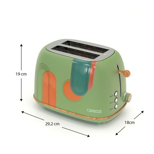 Confezione di elettrodomestici: 1 tostapane e 1 bollitore in verde