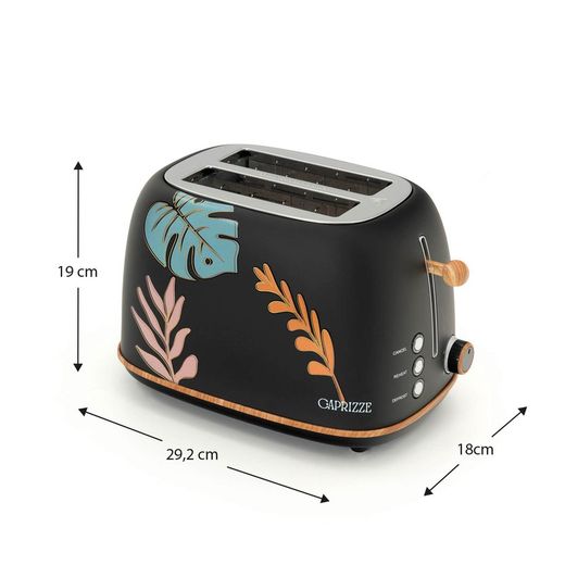Tostadora con diseño de hojas, 29,2 x 18 x 19 cm | Kaito