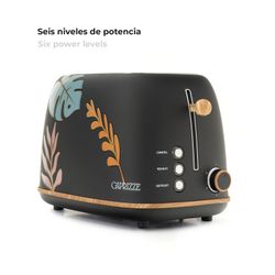 Tostadora con diseño de hojas, 29,2 x 18 x 19 cm | Kaito