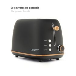 Czarny toster, 29,2 x 18 x 19 cm | kaito