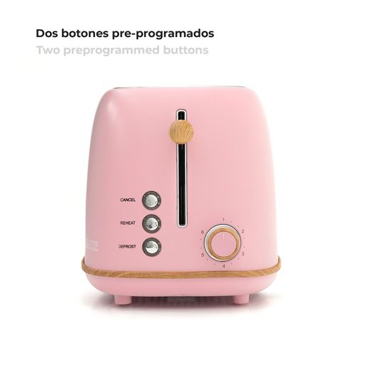 Różowy toster, 29,2 x 18 x 19 cm | kaito