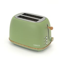 Pack of household appliances, 1 Toaster + 1 green electric kettle