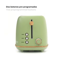 Pack of household appliances, 1 Toaster + 1 green electric kettle