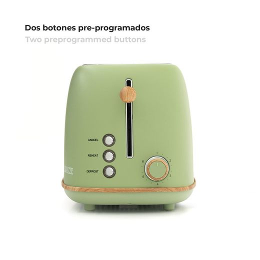 Set di elettrodomestici, 1 tostapane + 1 caffettiera verde