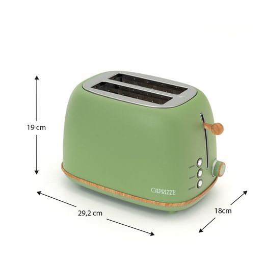 Set di elettrodomestici, 1 tostapane + 1 caffettiera verde