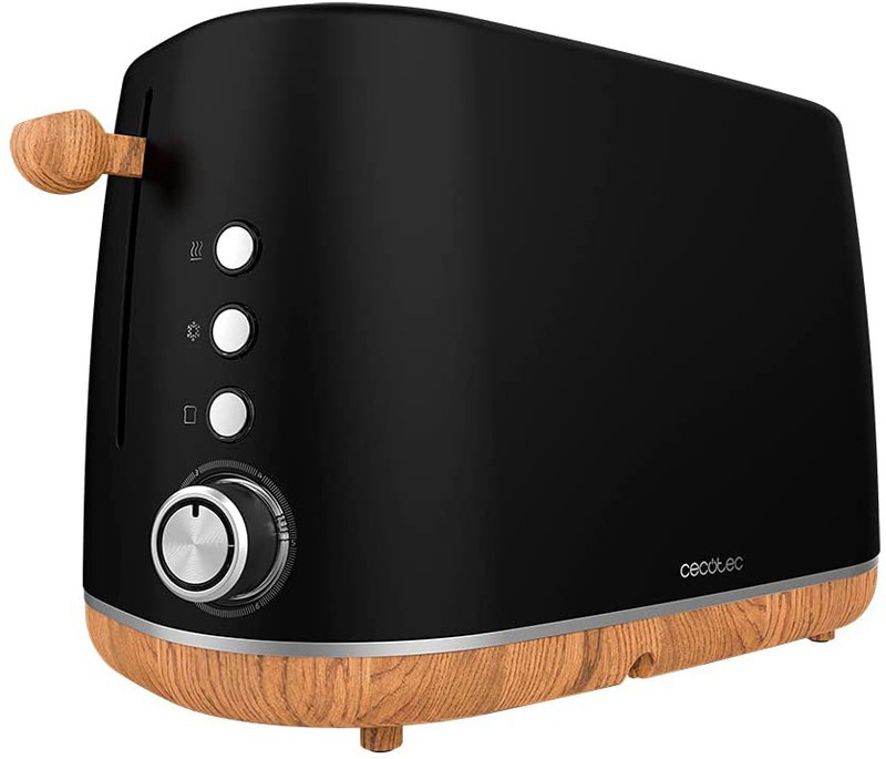 Grille-pain vertical TrendyToast 9000 Noir Woody Cecotec — Qechic