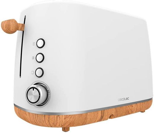 Grille-pain vertical TrendyToast 9000 Blanc Woody Cecotec