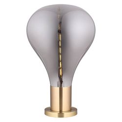 TRIZ - Lampe de table en verre fumé, Ø 40 x H 53 cm