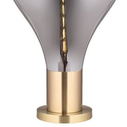 TRIZ - Lampe de table en verre fumé, Ø 40 x H 53 cm
