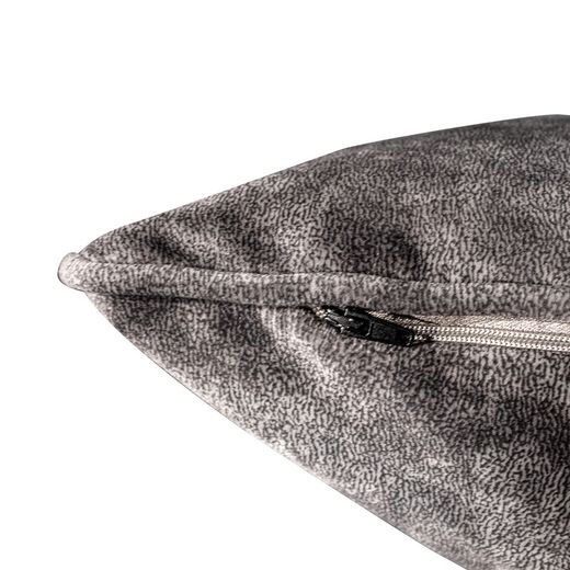 TROMSO | Housse de coussin gris marron 60 x 60 cm