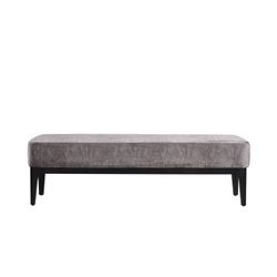 TROMSO | Grijsbruin gestoffeerde bedbank 153 x 46 x 46 cm