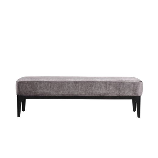 TROMSO | Grijsbruin gestoffeerde bedbank 153 x 46 x 46 cm