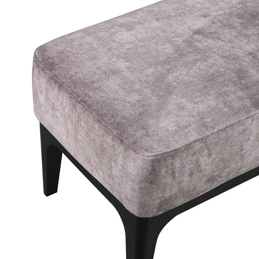 TROMSO | Grijsbruin gestoffeerde bedbank 153 x 46 x 46 cm