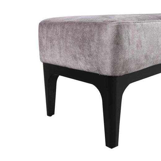 TROMSO | Grijsbruin gestoffeerde bedbank 153 x 46 x 46 cm