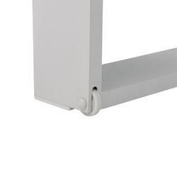 Solstol i aluminium och vitt tyg, 80 x 190 x 38 cm | Nyland