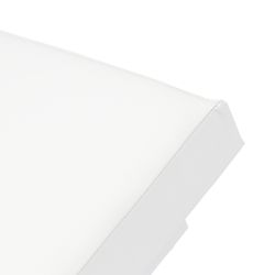 Solstol i aluminium och vitt tyg, 80 x 190 x 38 cm | Nyland