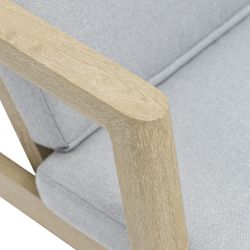 Solstol i aluminium och naturtyg, 75 x 202 x 61,5-102 cm | harmoni