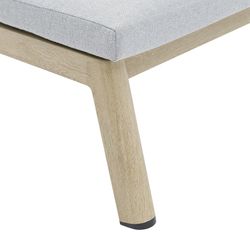 Solstol i aluminium och naturtyg, 75 x 202 x 61,5-102 cm | harmoni