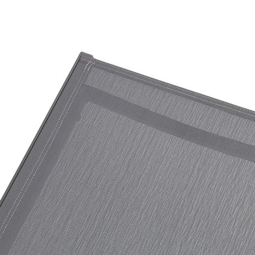 Solstol i aluminium och textil i antracit, 75 x 200 x 34 cm | bangor