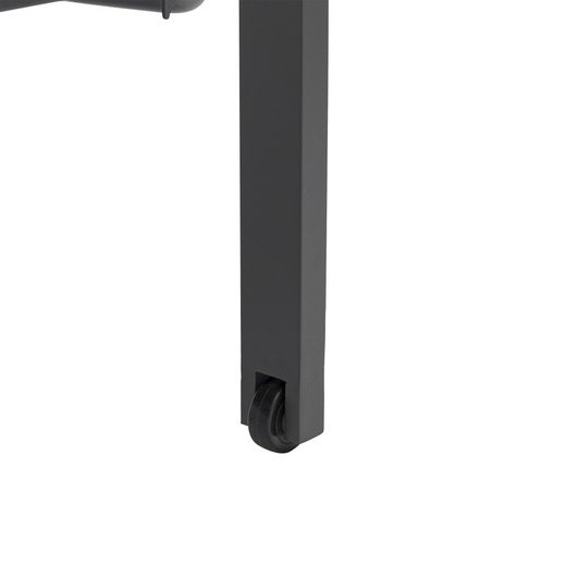 Solstol i aluminium och textil i antracit, 75 x 200 x 34 cm | bangor