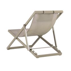 Solstol i aluminium och textil i taupe, 64 x 128 x 81 cm | Davis