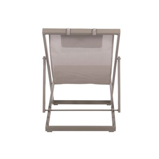 Solstol i aluminium och textil i taupe, 64 x 128 x 81 cm | Davis