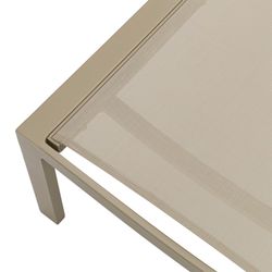 Solstol i aluminium och textil i taupe, 75 x 200 x 34 cm | bangor