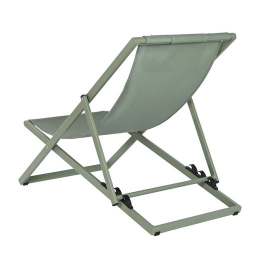 Solstol i aluminium och tyg i mintgrön, 60 x 105 x 91,5 cm | Sea Side