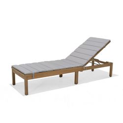 Tumbona de Jardín Milán Madera con Ruedas 191,10x59,60x86,90 cm
