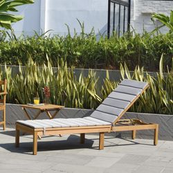 Tumbona de Jardín Milán Madera con Ruedas 191,10x59,60x86,90 cm