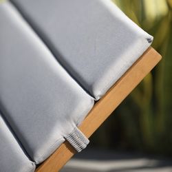 Tumbona de Jardín Milán Madera con Ruedas 191,10x59,60x86,90 cm