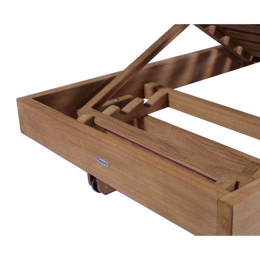 Solstol i teak i honung, 68 x 203 x 31 cm | Roxas
