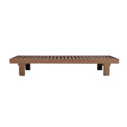 Solstol i teak i honung, 68 x 203 x 31 cm | Roxas