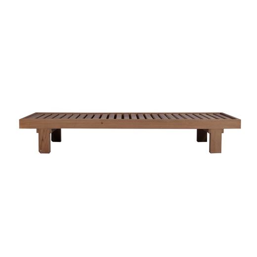 Solstol i teak i honung, 68 x 203 x 31 cm | Roxas