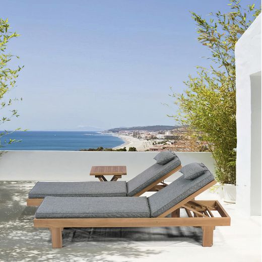 Solstol i teak i honung, 68 x 203 x 31 cm | Roxas