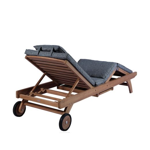 Solstol i teak i honung, 70,1 x 198 x 33,5 cm | Mati