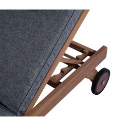 Solstol i teak i honung, 70,1 x 198 x 33,5 cm | Mati