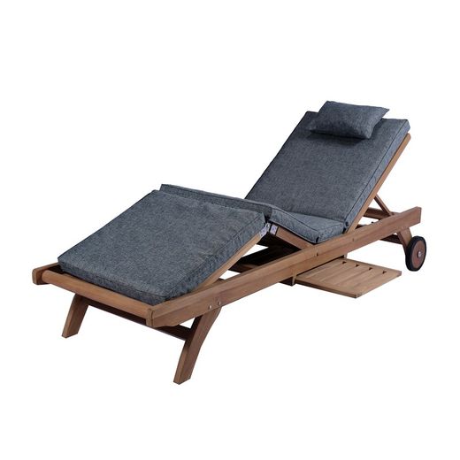 Solstol i teak i honung, 70,1 x 198 x 33,5 cm | Mati