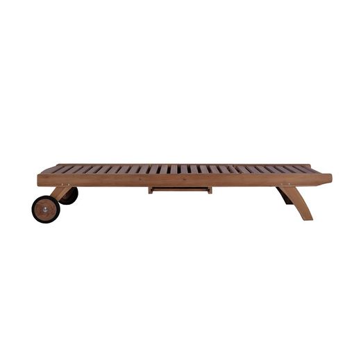 Solstol i teak i honung, 70,1 x 198 x 33,5 cm | Mati