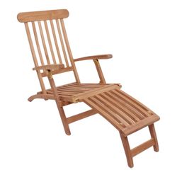 Solstol i teak i natur, 150 x 60 x 95 cm | Rev