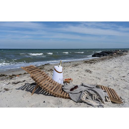 Solstol i teak i natur, 160 x 50 x 25 cm | Arrieta