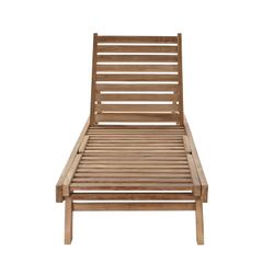 Solstol i teak i natur, 65 x 200 x 36 cm | Sea Side