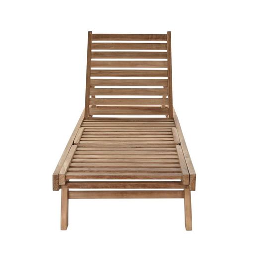 Solstol i teak i natur, 65 x 200 x 36 cm | Sea Side
