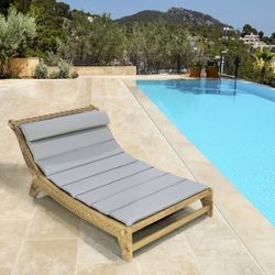 Dubbel solstol av återvunnet teak i natur, 145 x 224 x 91 cm | Lalong