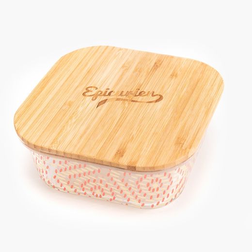 Tupperware in vetro, 15,1x15,1x8 cm