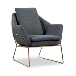 YOUR | Anthracite upholstered armchair 78 x 78 x 77 cm