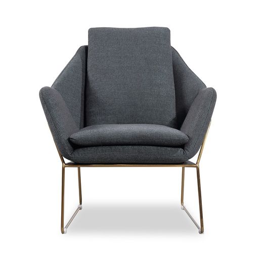 YOUR | Anthracite upholstered armchair 78 x 78 x 77 cm