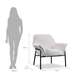 UDINE | Beige gepolsterter Sessel 80 x 84 x 90,5 cm